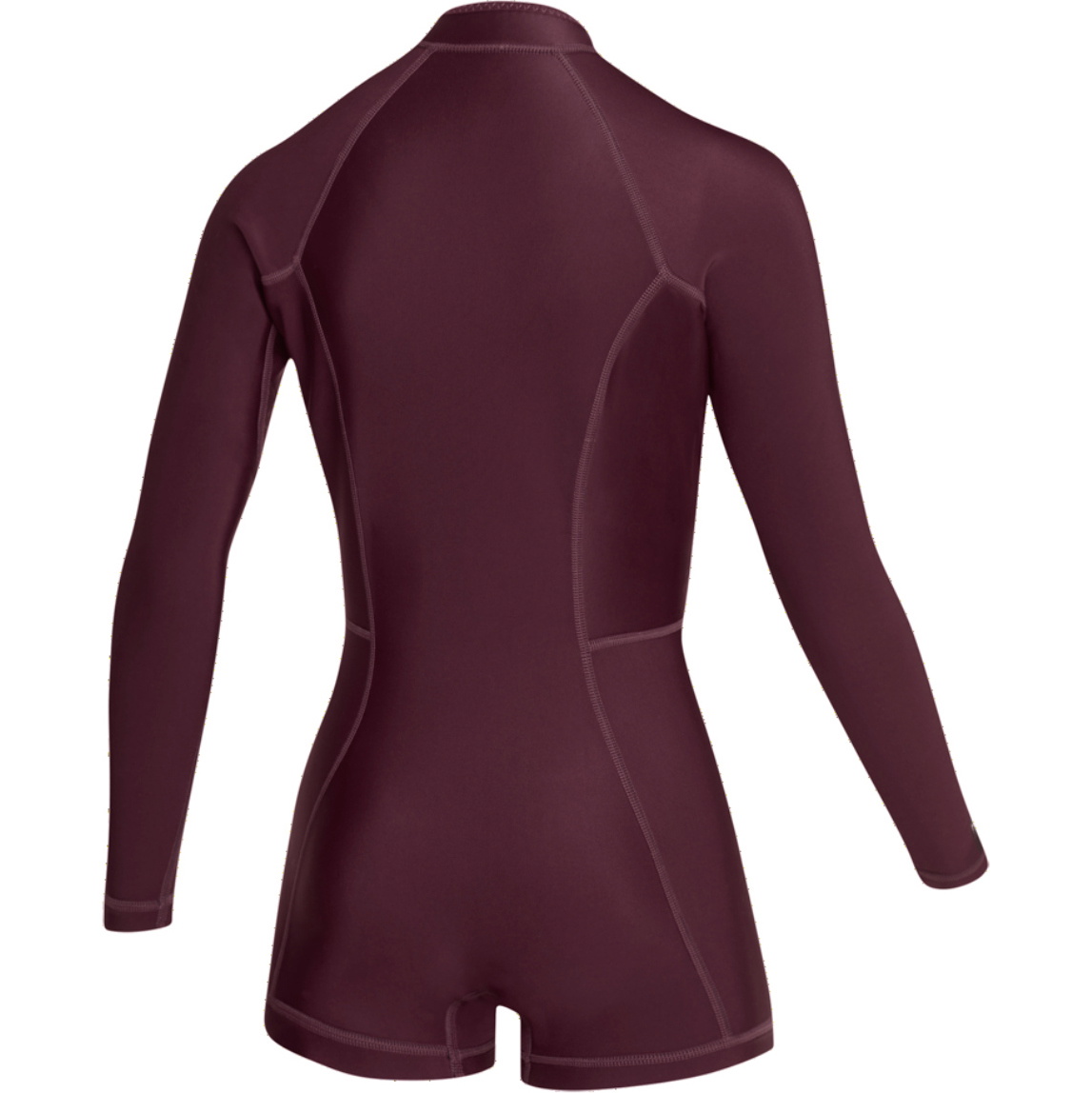 2026 Mystic Womens Lunar 2/2mm Front Zip Long Sleeve Shorty Wetsuit 35000.260070 - Oxblood Red